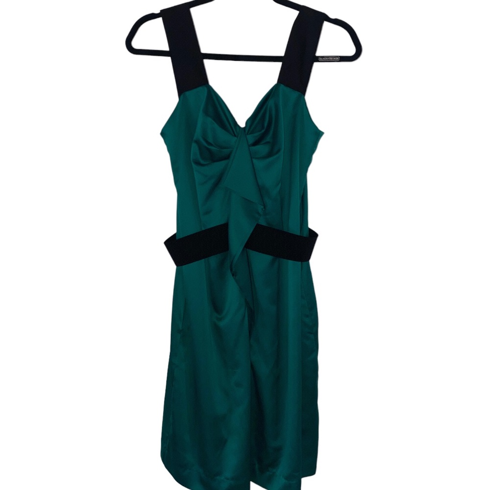 BCBGeneration Mini Cascade Emerald Dress